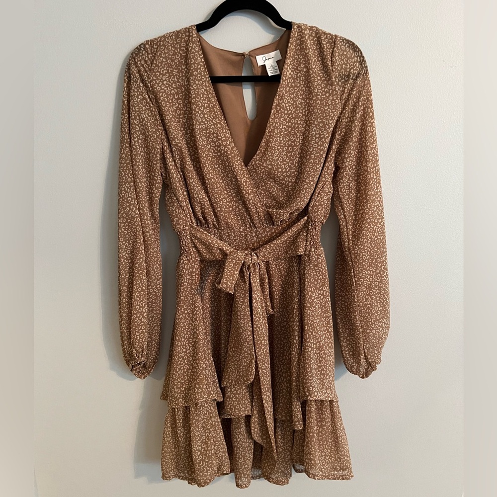 Brown flowy dress